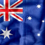 Vibrant detailed texture of the Australian flag with stars and Union Jack.